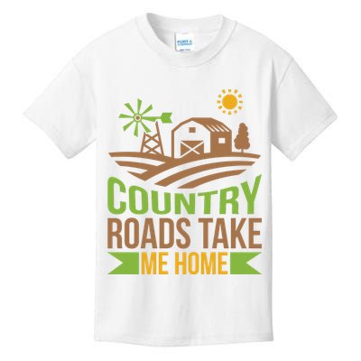 Country Roads Take Me Home Kids T-Shirt