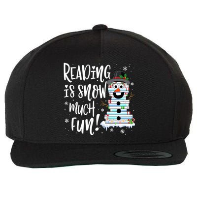 Christmas Reading Tee Snow Book Tee Book Lover Reader Tee Cool Gift Wool Snapback Cap