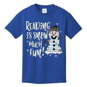 Christmas Reading Tee Snow Book Tee Book Lover Reader Tee Cool Gift Kids T-Shirt