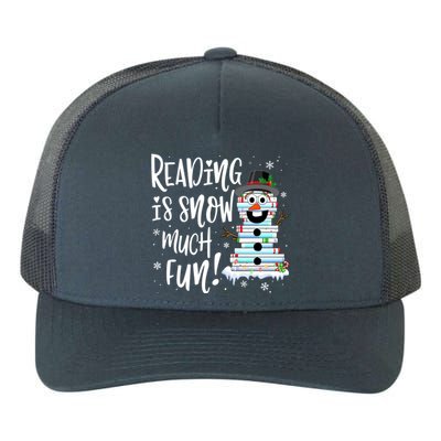 Christmas Reading Tee Snow Book Tee Book Lover Reader Tee Cool Gift Yupoong Adult 5-Panel Trucker Hat