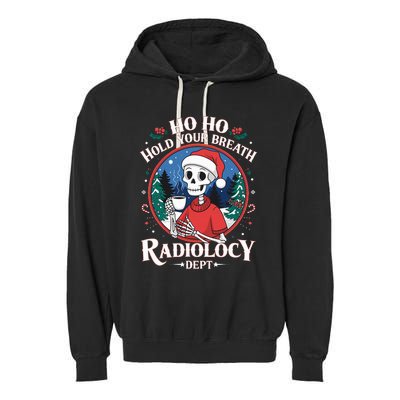 Christmas Radiology Tech Skeleton Xray Tech Ct Mri Women Garment-Dyed Fleece Hoodie