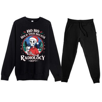 Christmas Radiology Tech Skeleton Xray Tech Ct Mri Women Premium Crewneck Sweatsuit Set