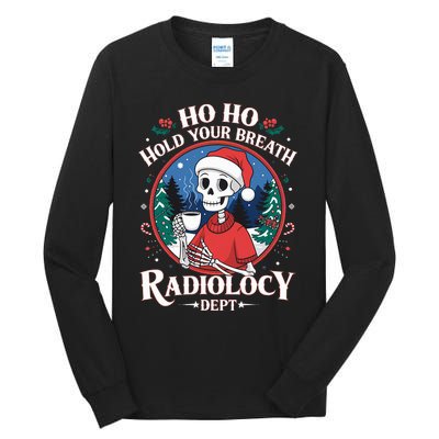 Christmas Radiology Tech Skeleton Xray Tech Ct Mri Women Tall Long Sleeve T-Shirt