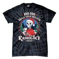 Christmas Radiology Tech Skeleton Xray Tech Ct Mri Women Tie-Dye T-Shirt