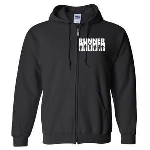 Cool Runner Triathlon Athlete Cross Country Running Tee Full Zip Hoodie