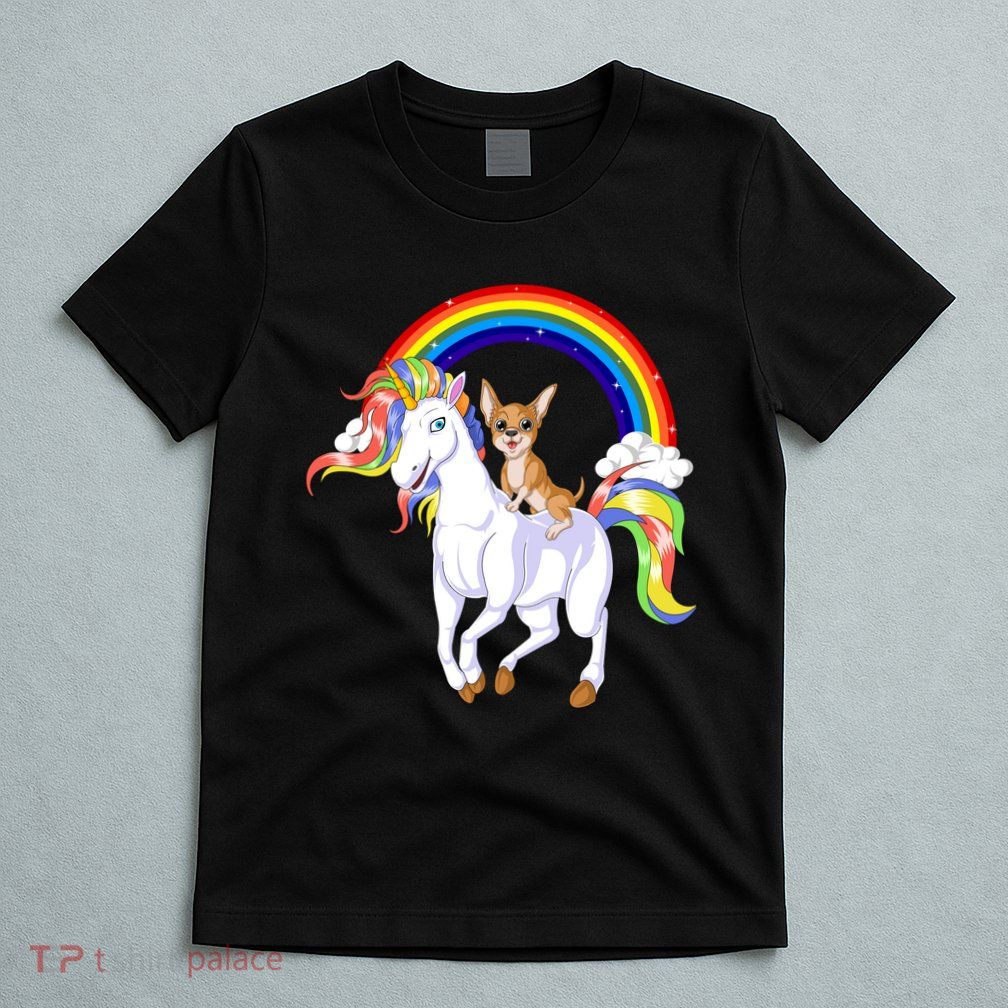 Chihuahua Riding Unicorn T-Shirt