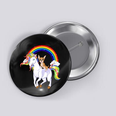 Chihuahua Riding Unicorn Button