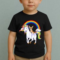 Chihuahua Riding Unicorn Toddler T-Shirt
