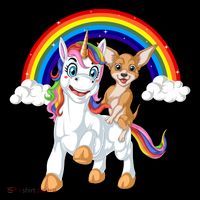 Chihuahua Riding Unicorn Hoodie