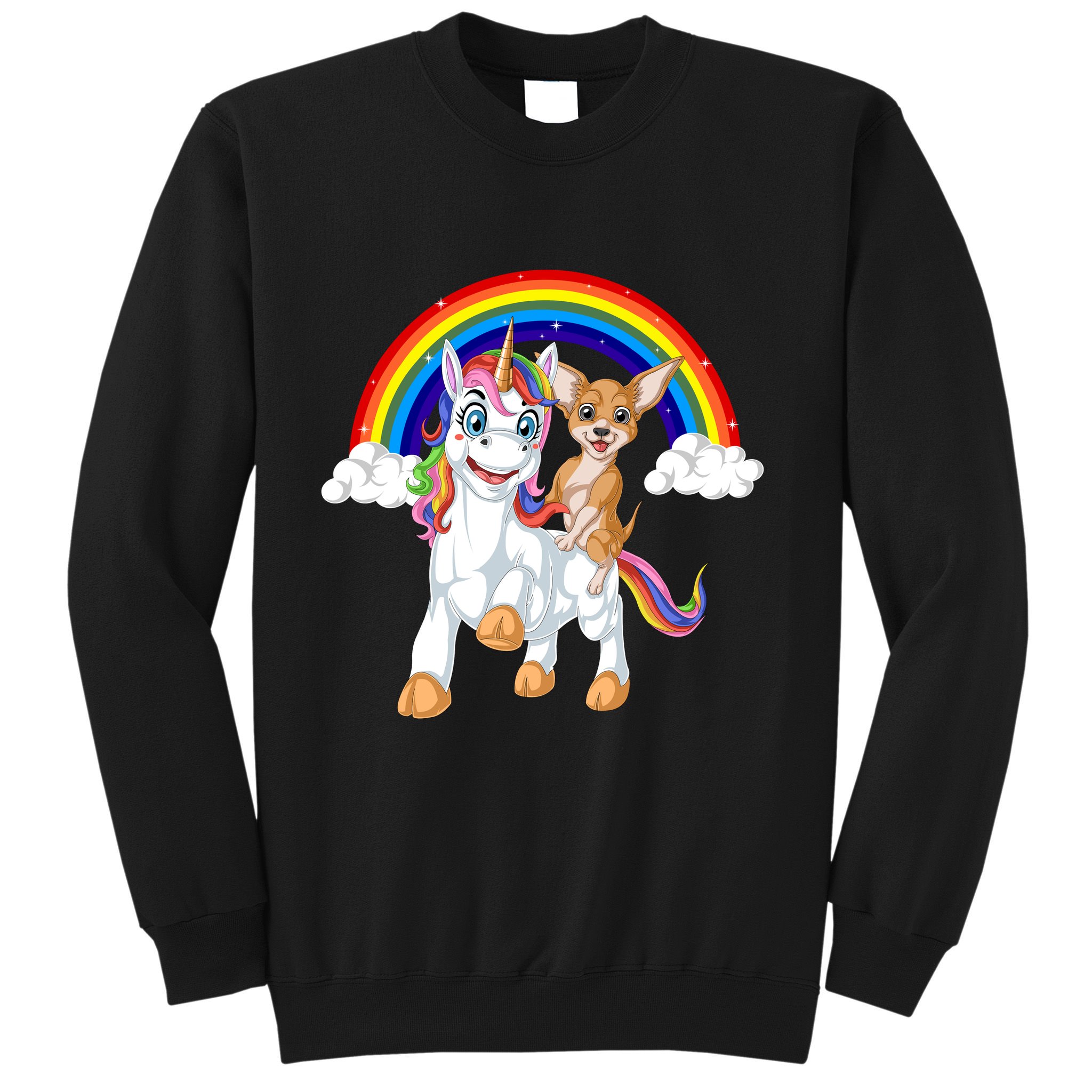 Chihuahua Riding Unicorn Sweatshirt