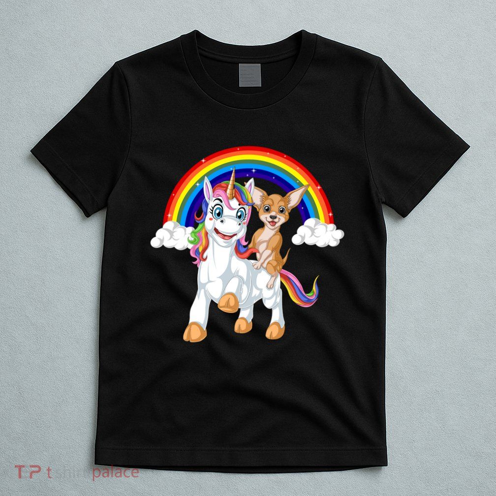Chihuahua Riding Unicorn T-Shirt