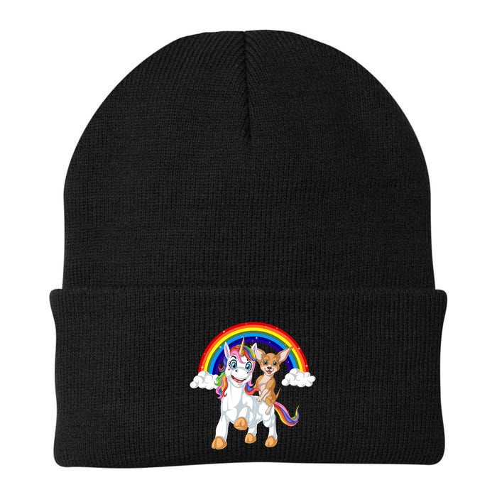 Chihuahua Riding Unicorn Beanie