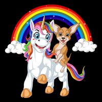 Chihuahua Riding Unicorn Sustainable Beanie