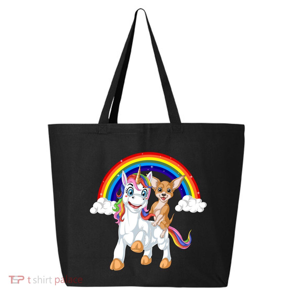 Chihuahua Riding Unicorn 25L Jumbo Tote