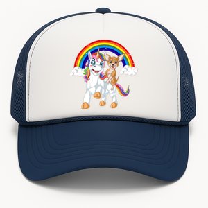 Chihuahua Riding Unicorn Trucker Hat