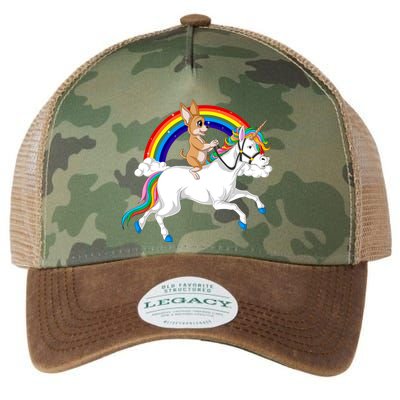 Chihuahua Riding Unicorn Legacy Tie Dye Trucker Hat