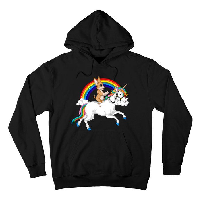 Chihuahua Riding Unicorn Hoodie