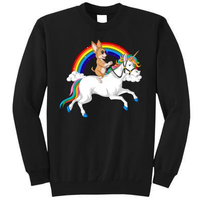 Chihuahua Riding Unicorn Sweatshirt