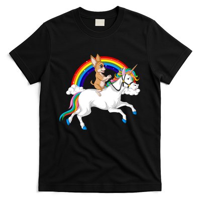 Chihuahua Riding Unicorn T-Shirt