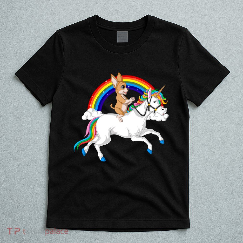 Chihuahua Riding Unicorn T-Shirt