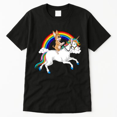 Chihuahua Riding Unicorn Tall T-Shirt