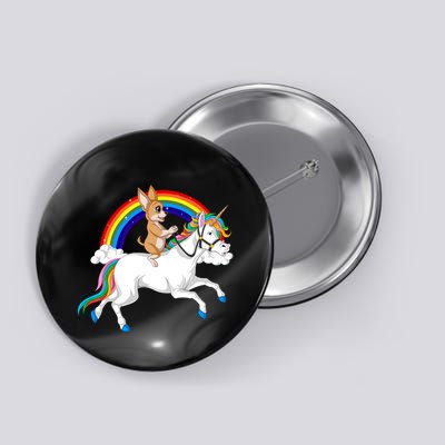 Chihuahua Riding Unicorn Button