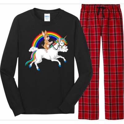 Chihuahua Riding Unicorn Long Sleeve Pajama Set