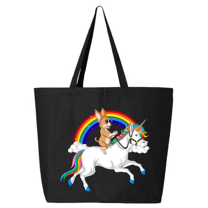 Chihuahua Riding Unicorn 25L Jumbo Tote