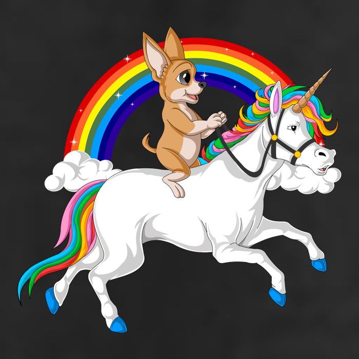 Chihuahua Riding Unicorn 25L Jumbo Tote