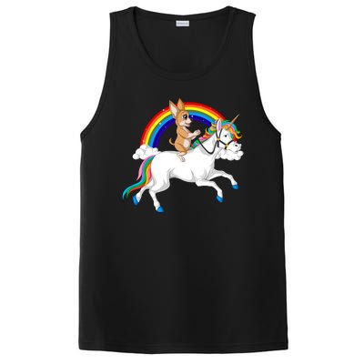 Chihuahua Riding Unicorn PosiCharge Competitor Tank