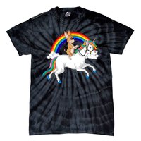 Chihuahua Riding Unicorn Tie-Dye T-Shirt