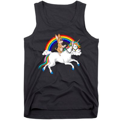 Chihuahua Riding Unicorn Tank Top