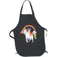 Corgi Riding Unicorn Apron