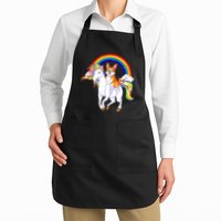 Corgi Riding Unicorn Apron
