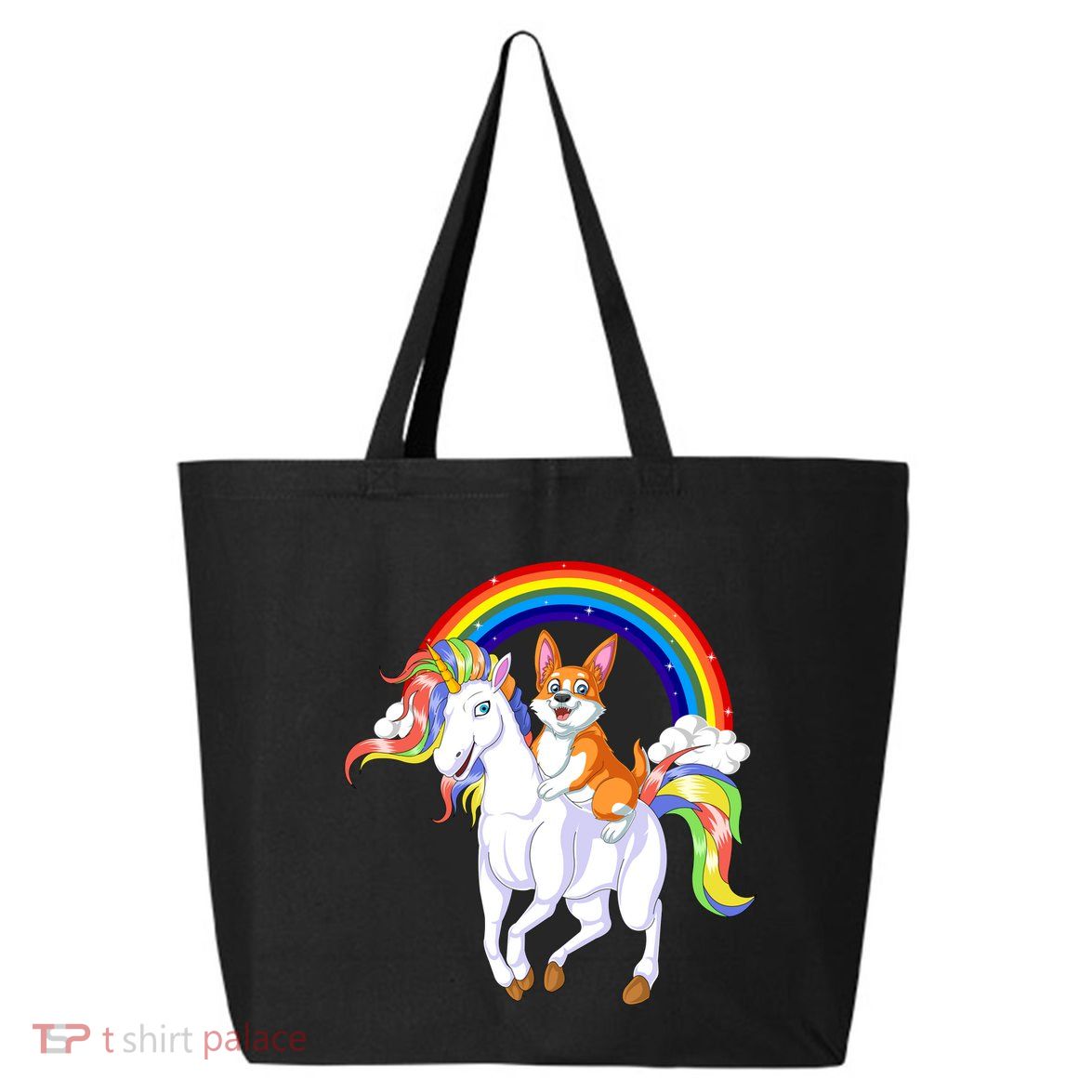 Corgi Riding Unicorn 25L Jumbo Tote
