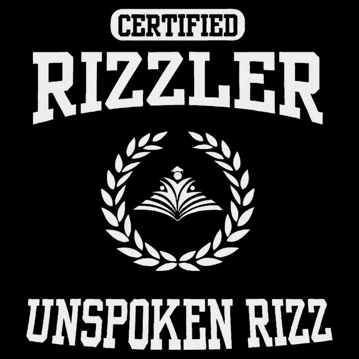 Certified Rizzler Unspoken Rizz God Drawstring Bag