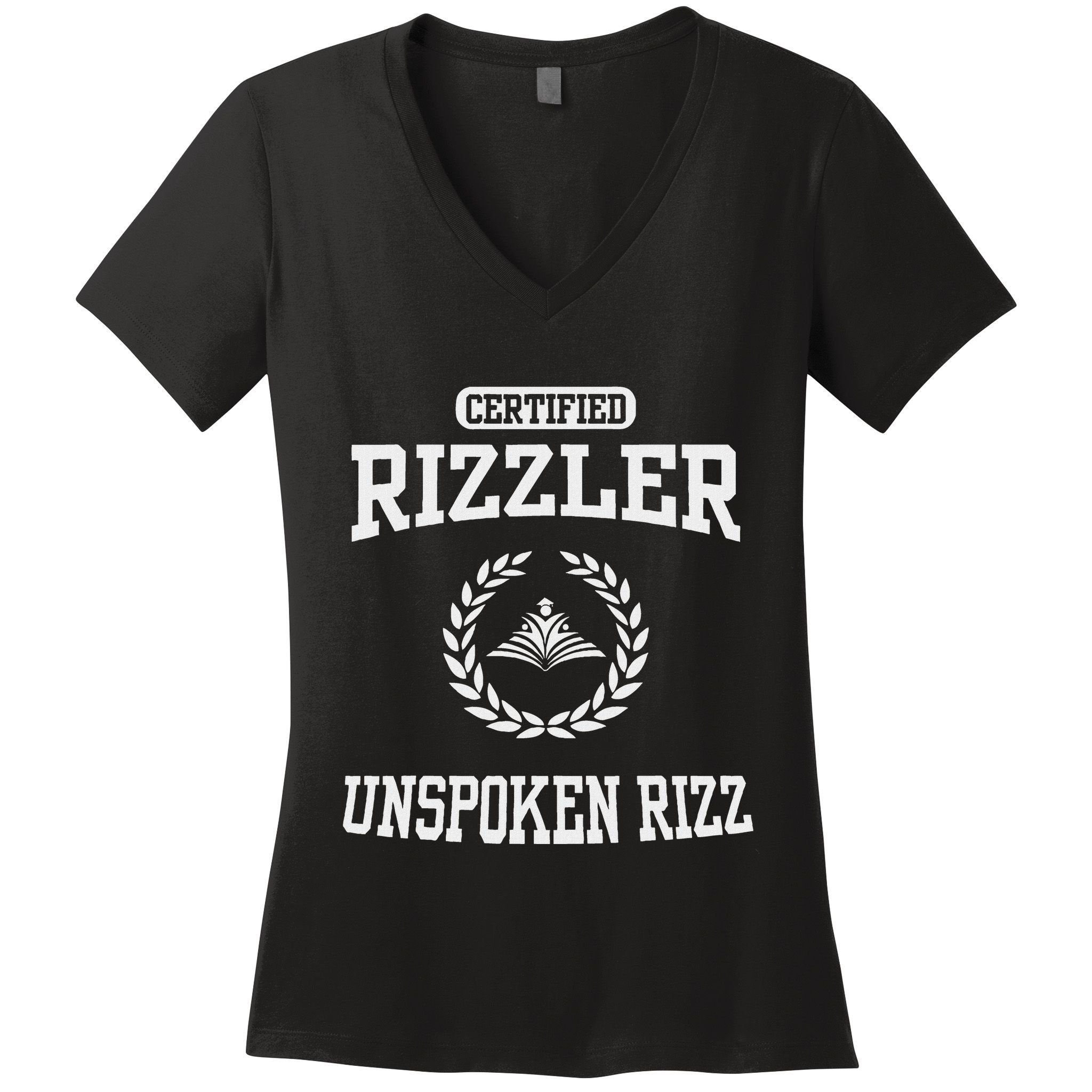 Certified Rizzler Unspoken Rizz God Women's V-Neck T-Shirt