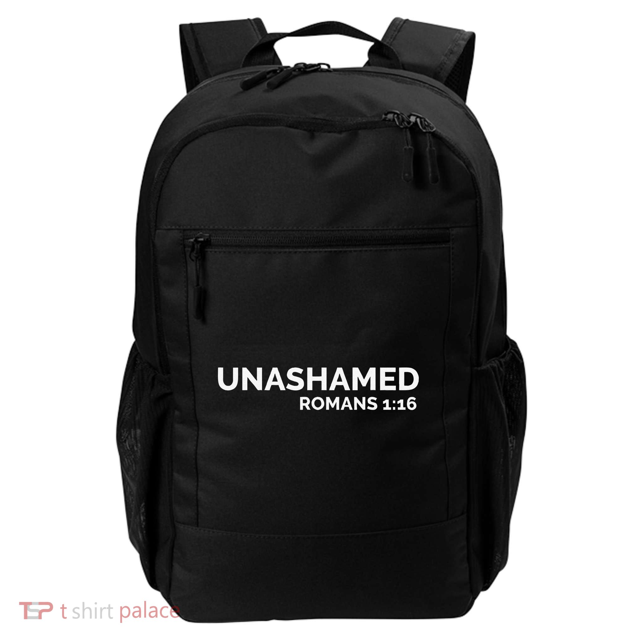 Christian Romans Unashamed Jesus Cross Backpack
