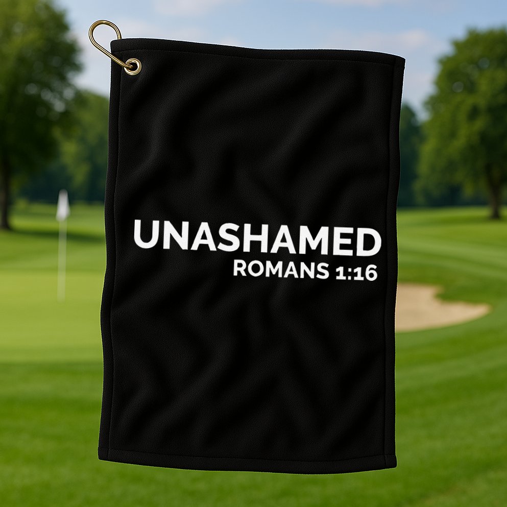 Christian Romans Unashamed Jesus Cross Golf Towel