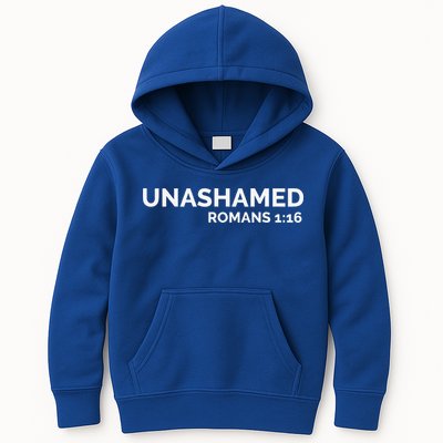 Christian Romans Unashamed Jesus Cross Kids Hoodie