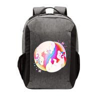 Cute Rainbow Unicorns Yin Yang Vector Backpack