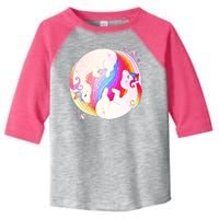 Cute Rainbow Unicorns Yin Yang Toddler Fine Jersey T-Shirt