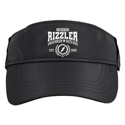 CERTIFIED RIZZLER UNSPOKEN RIZZ W RIZZ GOD Adult Drive Performance Visor