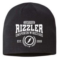 CERTIFIED RIZZLER UNSPOKEN RIZZ W RIZZ GOD Sustainable Beanie