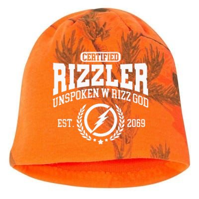 CERTIFIED RIZZLER UNSPOKEN RIZZ W RIZZ GOD Kati - Camo Knit Beanie