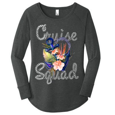 Cruise Squad Anchor Women's Perfect Tri Tunic Long Sleeve Shirt