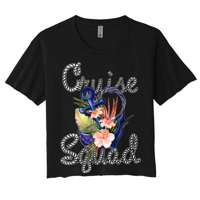 Cruise Squad Anchor Women's Crop Top Tee