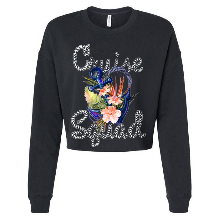 Cruise Squad Anchor Cropped Pullover Crew