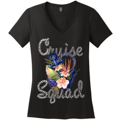 Cruise Squad Anchor Women's V-Neck T-Shirt