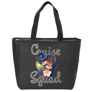 Cruise Squad Anchor Zip Tote Bag